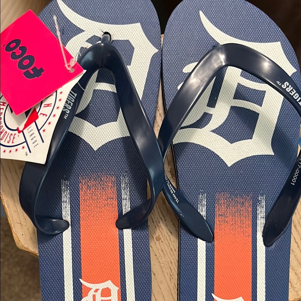 Women's Blue and Orange Sandals